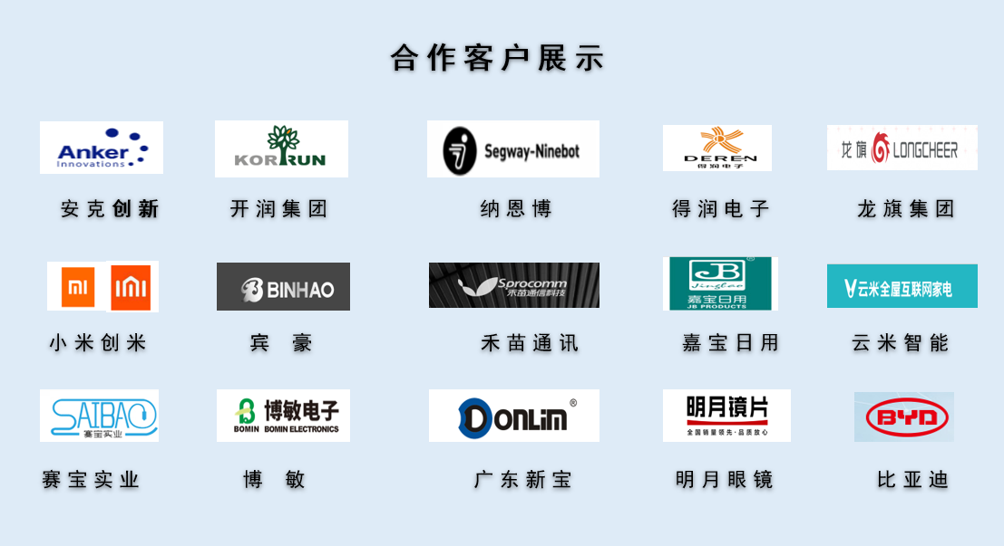 CPE磨砂膠袋，久信達(dá)部分客戶展示(圖1)